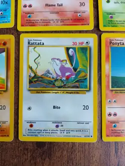 POKEMON BASE SET LOT OF 18 CARDS 1999 PLAYED HBX10 - Image 3