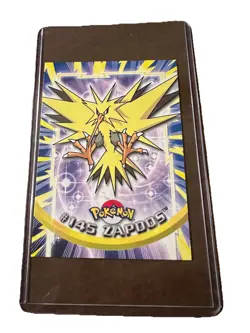Pokemon Card Zapdos #145 TOPPS Series 3 TV Animation Series Blue Logo - Image 1