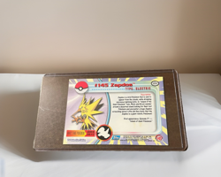 Pokemon Card Zapdos #145 TOPPS Series 3 TV Animation Series Blue Logo - Image 2