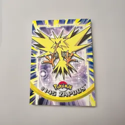 Pokemon Card Zapdos #145 TOPPS Series 3 TV Animation Series Blue Logo - Image 3
