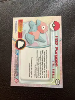 Topps Series 3 Pokemon TV Animation Card #137 Porygon - Non-Holo/Regular - Image 2