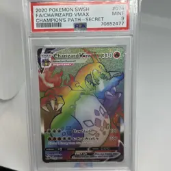 PSA 9 MINT Charizard VMAX 074/073 Champion’s Path Secret Rare Holo Pokemon Card - Image 1