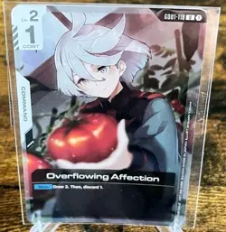 Overflowing Affection GD01-118 Foil Promo Alt Art Gundam Card Game TCG - Image 1