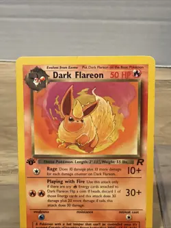 Pokemon TCG Dark Flareon 1st Edition Uncommon Card 35/82 - Image 3