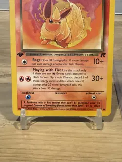 Pokemon TCG Dark Flareon 1st Edition Uncommon Card 35/82 - Image 4