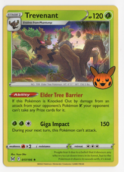 Trevenant 017/196 Halloween Cosmos Holo Pokemon Card - Image 1