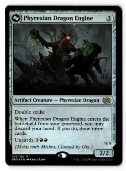 Phyrexian Dragon Engine 163 The Brothers' War Foil LP - Image 1