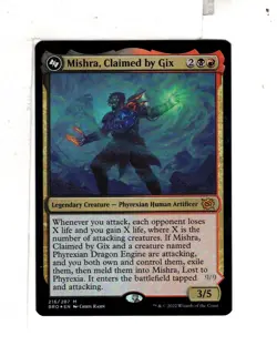 MTG SkeenAB Mishra Claimed by Gix FOIL from The Brothers' War. NM. - Image 1