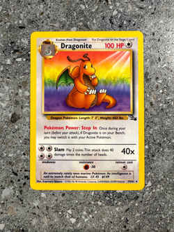 Pokemon TCG Cards Dragonite 19/62 Fossil Rare NM - Image 1