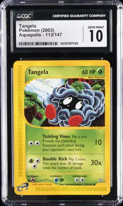 2003 POKEMON AQUAPOLIS #112 TANGELA CGC 10 GEM MINT - Image 1