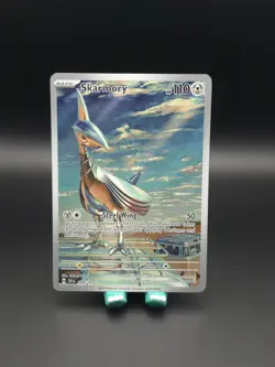 Skarmory - 209/191 Illustration Rare Holo NM Pokemon SV08: Surging Sparks - Image 1