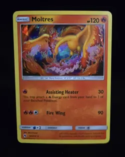 Pokemon TCG - MOLTRES - #38 - CRACKED ICE HOLO PROMO - LOST THUNDER (2018) - NM+ - Image 1