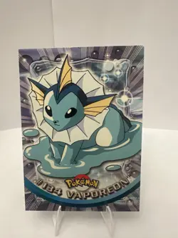 Pokemon TCG Vaporeon Topps Blue Logo #134 - Image 1