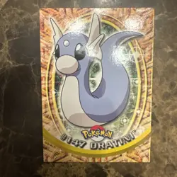 2000 Topps Pokemon TV Animation Edition Series 3 Non Holo 147 Dratini Blue Label - Image 1