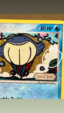 Pokemon TCG Wailmer 69/92 Legend Maker Reverse Holo Stamp Mid Era - Image 2