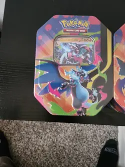 Pokemon Mega Charizard x and Y Tins Lot of 2 New Sealed - Image 2