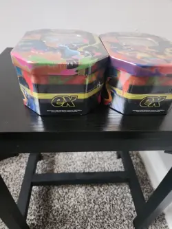 Pokemon Mega Charizard x and Y Tins Lot of 2 New Sealed - Image 4