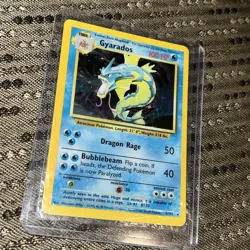 Pokemon TCG Gyarados Base Set 6/102 Holo 1999 Wizards Base Set 100 HP b - Image 1