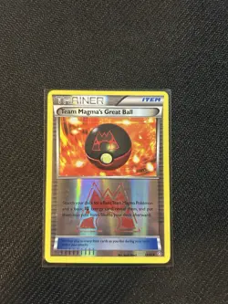 Pokemon Team Magma's Great Ball 31/34 Double Crisis Reverse Holo Trainer - Image 1