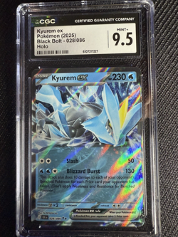 Pokemon Kyurem ex SV11B Black Bolt Double Rare Holo CGC 10 031/086 Japanese - Image 1