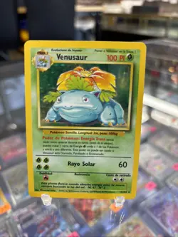 Pokemon TCG SPANISH Venusaur Base Set 15/102 Holo Unlimited Holo Rare - MP - Image 1