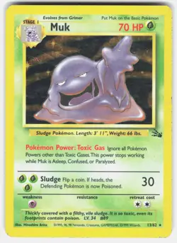 POKEMON MUK 13 FOSSIL UNLIMITED HOLO HP - Image 1