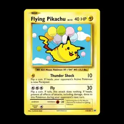 Flying Pikachu #110/108 XY - Evolutions Secret Rare Pokemon TCG LP - Image 1