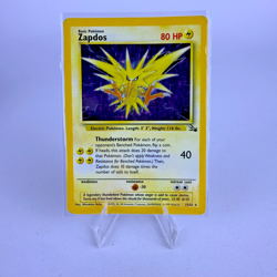 Pokemon Fossil Set Unlimited Zapdos 15/62 Holo Rare HP - Image 1