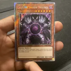 Yugioh! Caius the Shadow Monarch RA03-EN194 Platinum Secret Rare 1st Ed. MINT - Image 1