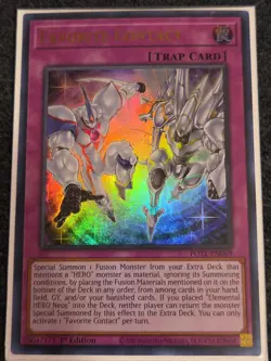 Yugioh 1x Favorite Contact POTE-EN069 Power of the Elements Ultra Rare 1st Ed NM - Image 1