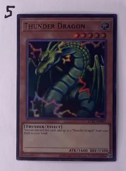 Thunder Dragon Ultra Rare Legendary Collection Kaiba LCKC-EN067 Unlimited NM - Image 1