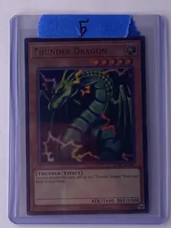 Thunder Dragon Ultra Rare Legendary Collection Kaiba LCKC-EN067 Unlimited NM - Image 3