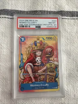 One Piece Monkey.D.Luffy 2nd Anniversary Stamped Promo 8.5 - Image 1