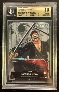 BGS 10 Roronoa Zoro OP01-001 Alternate Art (25th Anniversary) - Image 1