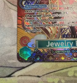 One Piece English CCG Bonney Jewelry SP ST02-007 Two Legends Foil Alternate Art - Image 3