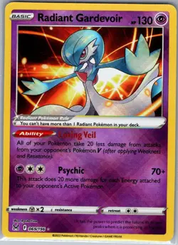 Radiant Gardevoir 069/196 SWSH11: Lost Origin - Pokemon Card - NM - Image 1