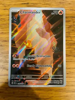 Charmander (168/165) S&V 151 Illustration Rare Pokemon Card! FAST & FREE P&P! - Image 1