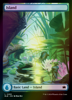 MTG Island (266) Full Art Foil ** Bloomburrow ** English - Image 1