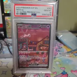 2023 POKEMON SVP EN-SV PROMO 151 ULTRA-PREMIUM COLLECTION #053 MEW EX PSA 10 - Image 1
