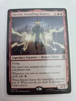 mtg, Electro, Assaulting Battery Marvel's Spider-Man Regular NM - Image 1