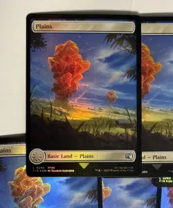 11 x Plains (0294) - Foil - Final Fantasy - NM-Mint - MTG Full Art Lands - Image 2