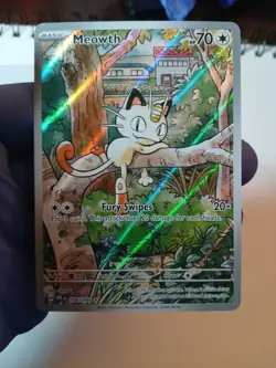 Pokemon TCG Meowth 106/094 Illustration Rare Near Mint Phantasmal Flames - Image 3