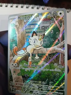 Pokemon TCG Meowth 106/094 Illustration Rare Near Mint Phantasmal Flames - Image 4