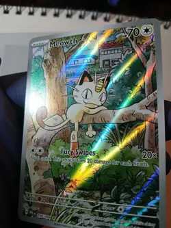 Pokemon TCG Meowth 106/094 Illustration Rare Near Mint Phantasmal Flames - Image 5