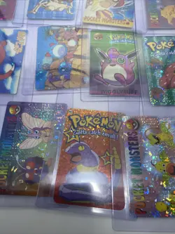 POKEMON - 29 Cards / Stickers Holographic PRISM JAPAN 90' Vending Machine - Image 3