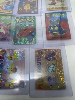 POKEMON - 29 Cards / Stickers Holographic PRISM JAPAN 90' Vending Machine - Image 4