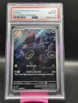 2024 Pokemon Shrouded Fable ** ZORUA ** Illustration Rare #75 💎 PSA 8 💎 - Image 1
