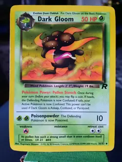 Dark Gloom 36/82 Team Rocket Set Uncommon LP Vinrage Pokemon Card TCG WoTC - Image 1