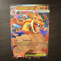 Pokemon Mega Charizard Y EX 022/217 XY Evolutions Holo Rare Stage 2 360 HP - Image 1