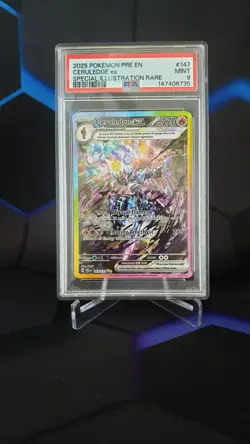 Pokemon Ceruledge ex 147/131 Prismatic Special Illustration Rare Holo PSA 9 MINT - Image 1